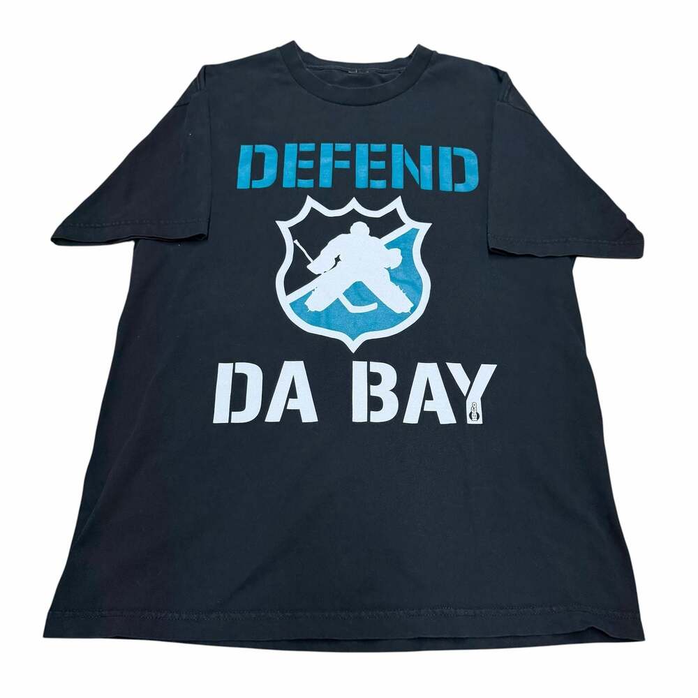 ISCO Defend Da Bay Tampa Bay Lightning Hockey Goalie Graphic T-Shirt Black